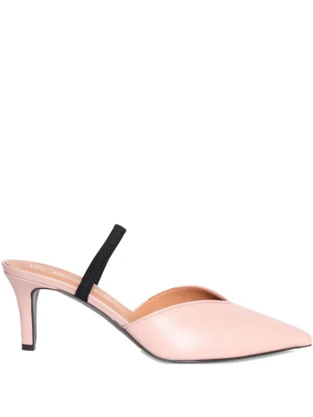 Papuci tip mules Via Roma 15 din piele roz