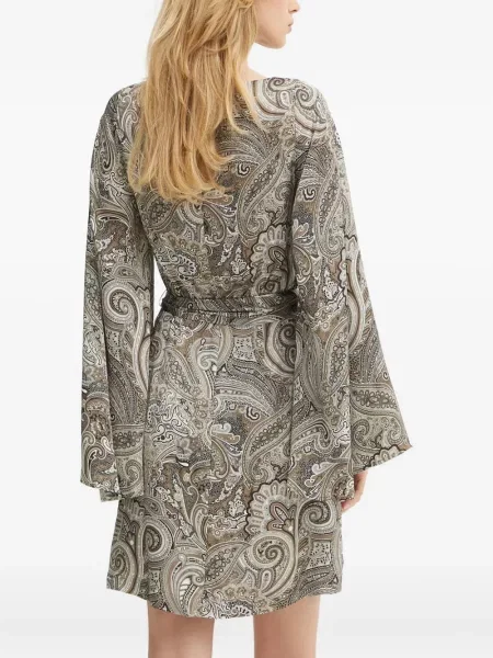 Rochie mini Marciano cu imagine cu model paisley de costum maro