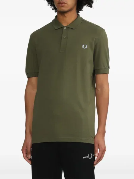Tricou polo Fred Perry cu autograf verde