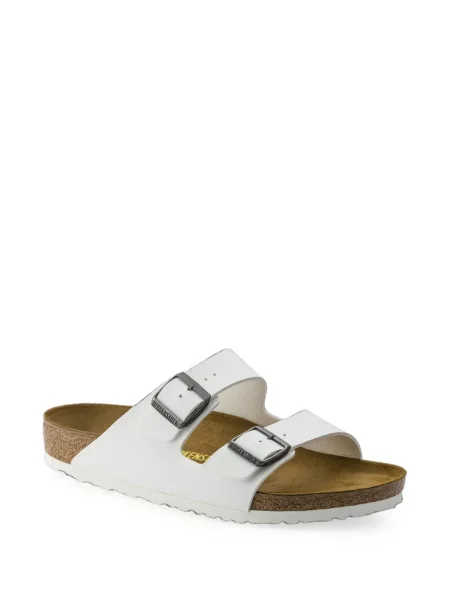 Sandale Birkenstock cu cataramă alb