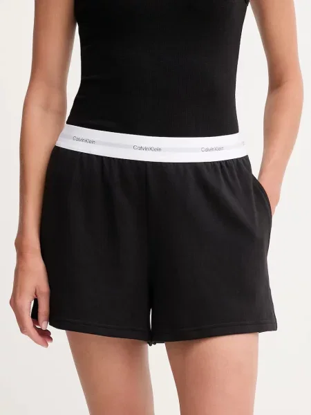 Calvin Klein Underwear szorty lounge melanżowe high waist czarny