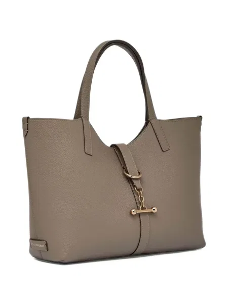 Geantă shopper Strathberry din piele gri