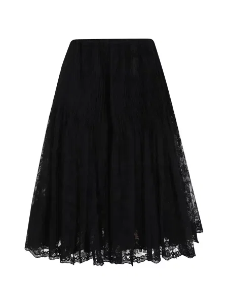 Fustă midi Ermanno Scervino din dantelă negru