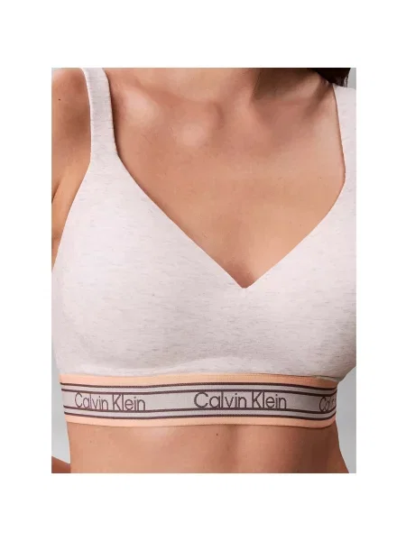 Sutien bralette Calvin Klein Jeans alb