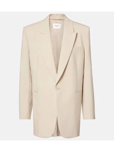Sacou Saint Laurent de lână bej