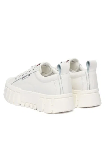 Sportcipők Tommy Jeans Tjw Vulc Flatform Leather fehér