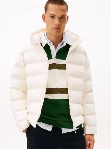 TOMMY HILFIGER Átmeneti dzseki természetes fehér