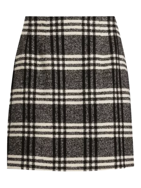 Fusta mini Dolce & Gabbana în carouri negru