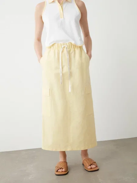 Юбка миди Colmar желтая