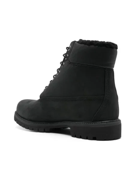 Botki Timberland sznurowane zamszowe czarne