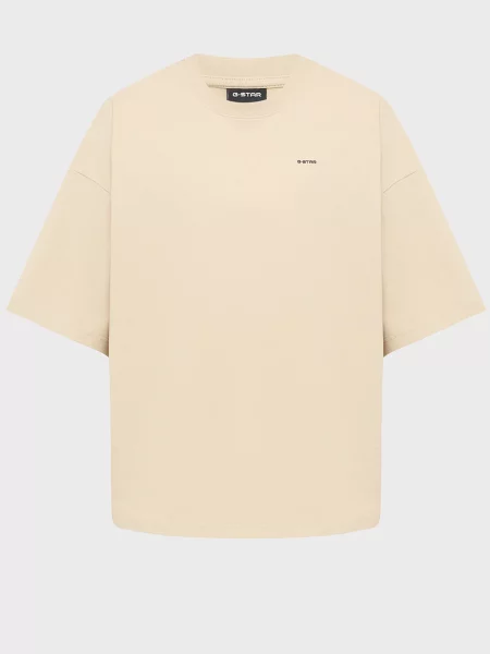 Футболка G-star Raw з джерсі бежева