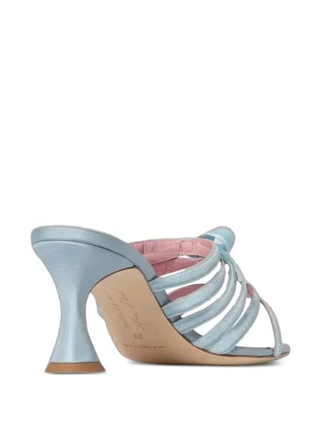 Sandale Manolo Blahnik cu funde albastru