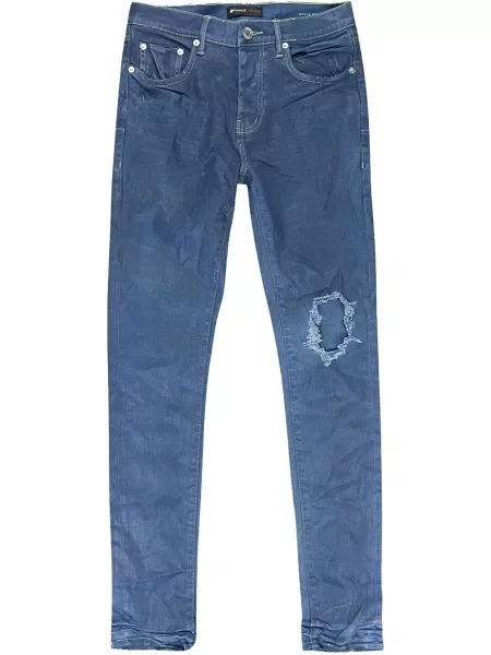 Blugi drepți Purple Brand albastru