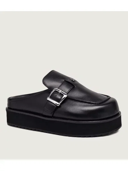 Patrizia Pepe De piele mules încălțăminte negru