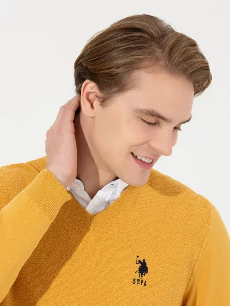 Джемпер US Polo жовтий