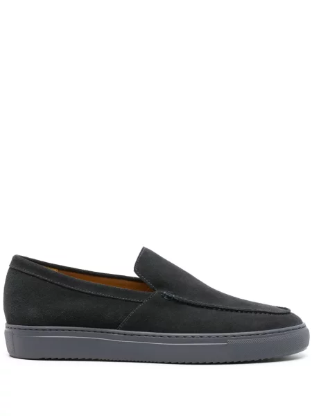 Pantofi loafer Doucal's din piele de căprioară albastru