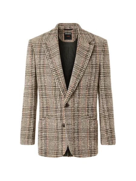 Sacou Zegna de lână în carouri