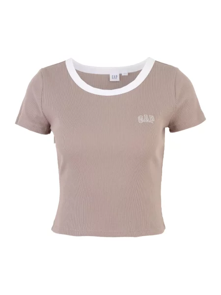 Gap Tall Tričko mokka bílá