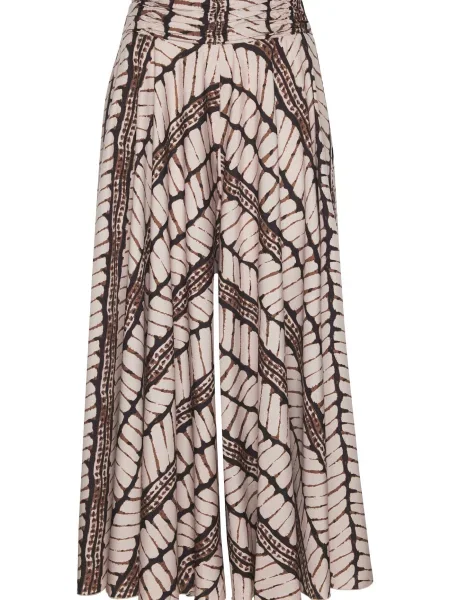 LASCANA Pantaloni kitt / sepie / negru alb