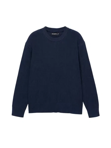 Pull&Bear Pulover închis albastru