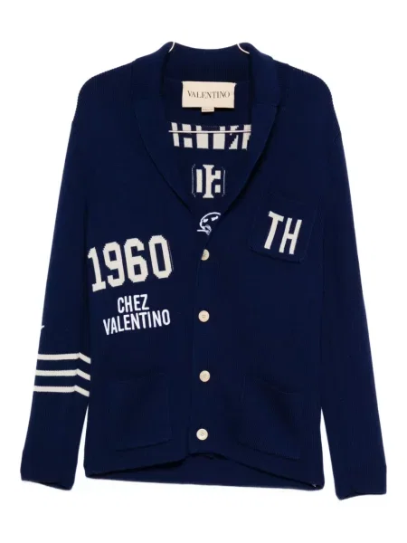 Kardigan Valentino Garavani modrý