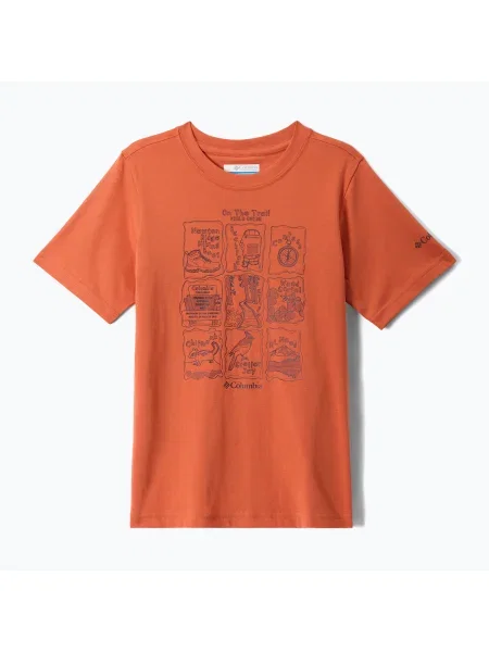Tricou pentru copii Columbia Valley Creek Graphic tuscan/hike guide