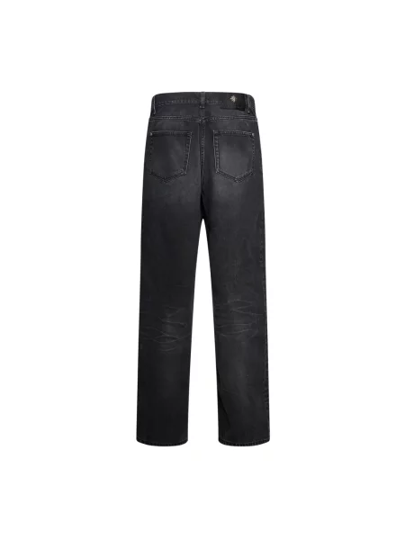 Jeansy straight leg John Richmond czarne