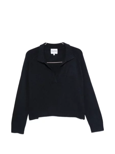 Gulerat tricou polo Kujten albastru