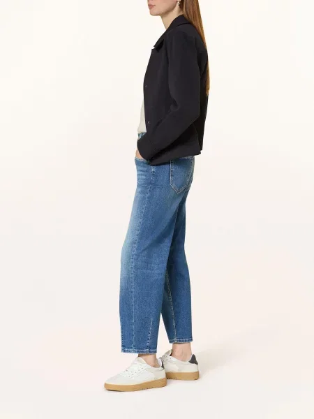 Cambio Jeansy Barrel Elin blau niebieskie