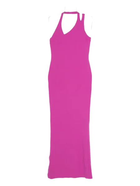 Rochie maxi Patrizia Pepe cu gât halter de costum violet