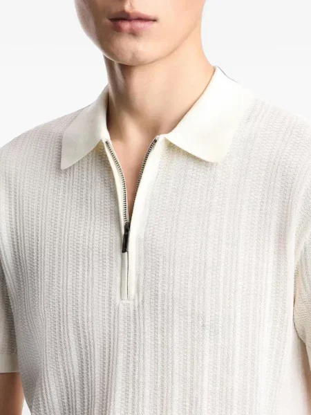 Tricou polo Emporio Armani alb