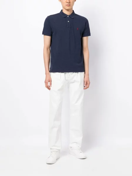 Džersinė trumpas polo marškinėliai Polo Ralph Lauren mėlyna