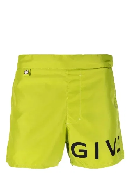 Spodní díl plavek Givenchy s potiskem zelený