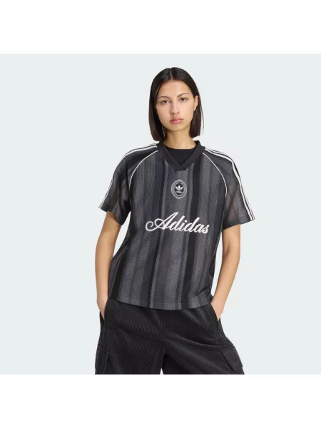 KOSZULKA ADIDAS ORIGINALS SUMMER GLOW O OBSZERNYM KROJU Z DZIANINY czarna