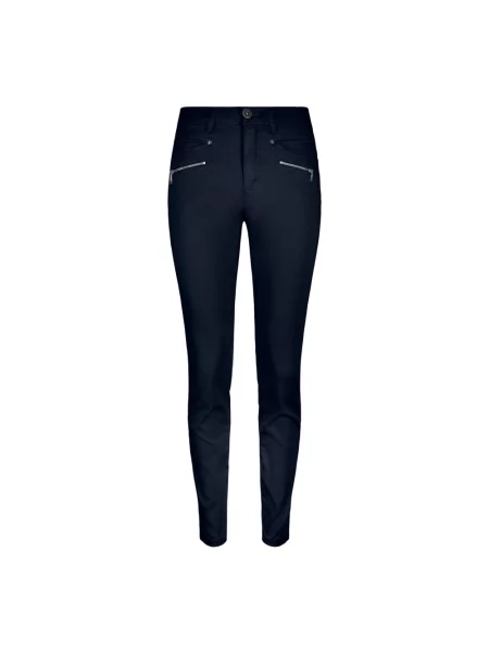 Jeansy 2-biz z kieszeniami na zamek niebieskie