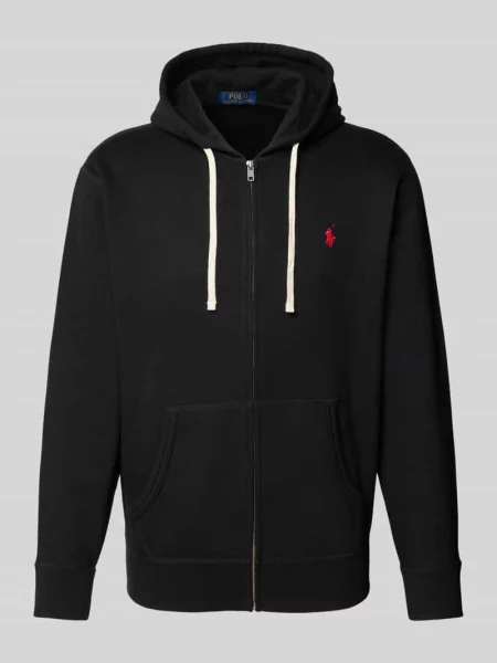 Bluza rozpinana Polo Ralph Lauren z logo polarowa czarna