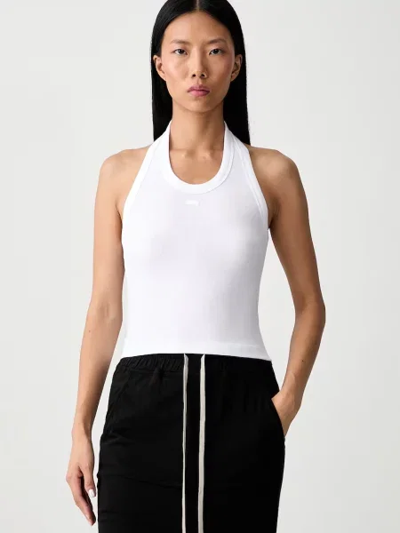 Vetements Halterneck Tank top din cu pentru femei