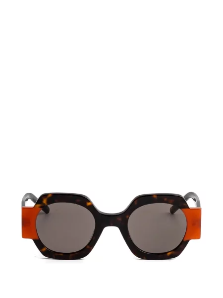 Ochelari de soare Kaleos cu imprimeu geometric maro