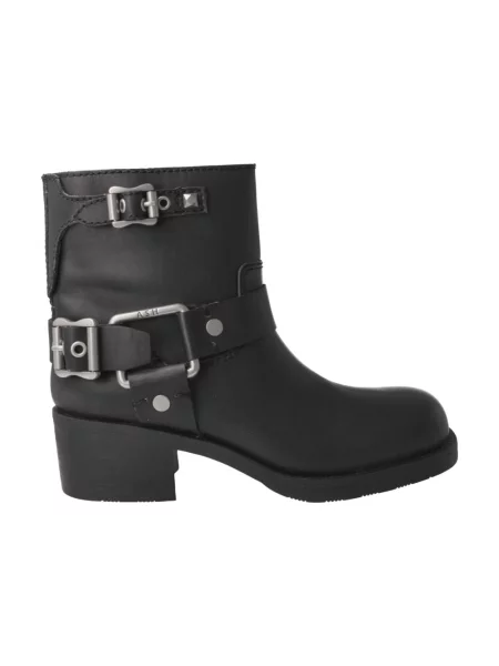Buty do kostki Ash skórzane czarne