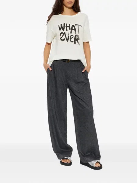 Pantaloni Rag & Bone de lână gri