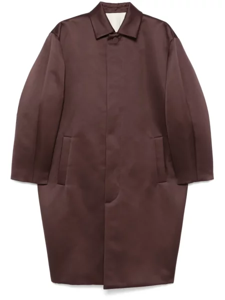 Palton Philosophy Di Lorenzo Serafini din satin violet