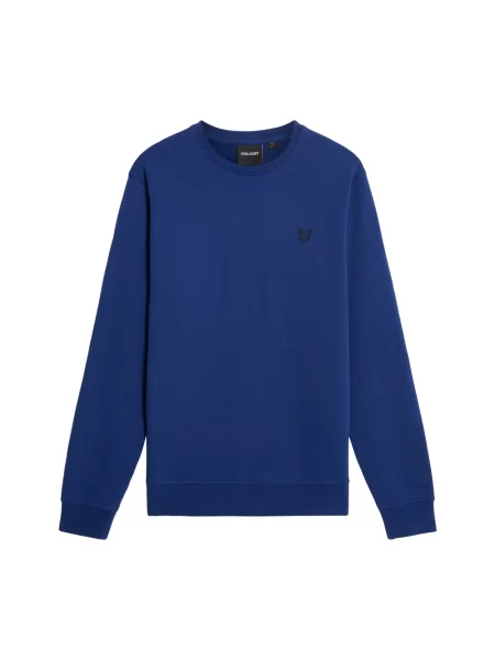 Bluza nierozpinana Lyle & Scott z okrągłym dekoltem niebieska