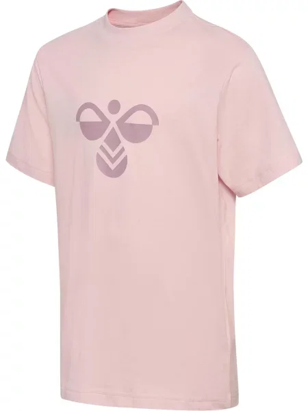 T-shirt Hummel dla dzieci z krótkim rękawem różowa