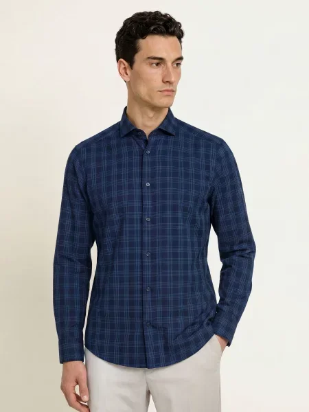 Olymp Košile Smart Modern Fit tmavě modrá