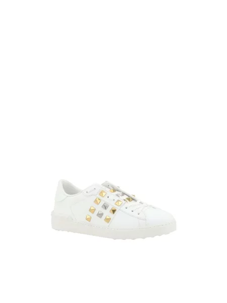 Lniane sneakersy Valentino Garavani białe