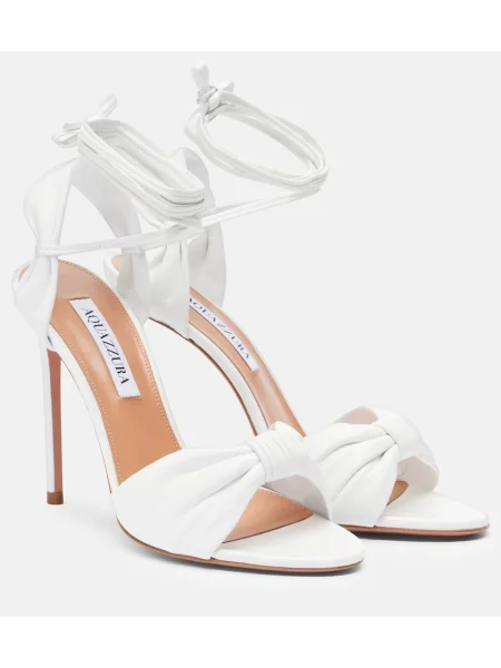 Sandale Aquazzura din piele alb