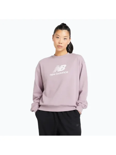 Női New Balance French Terry Stacked icewine melegítőfelső. Méret: XL rózsaszín