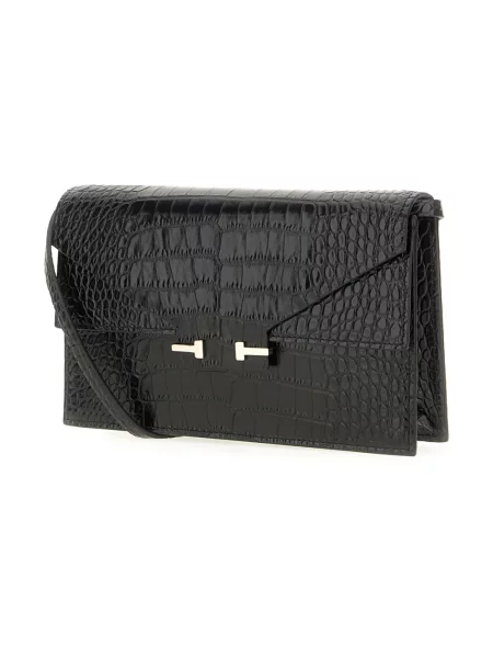 Kopertówka Tom Ford skórzana czarna