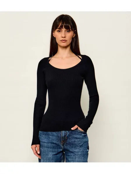 GUESS Bluză Meghan negru