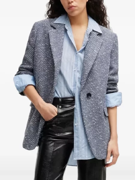 Cămașă Boss cu dungi albastru